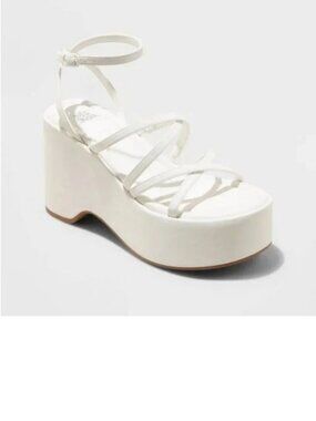 Women's Liza Platform Wedge Heels - Wild Fable White 11
